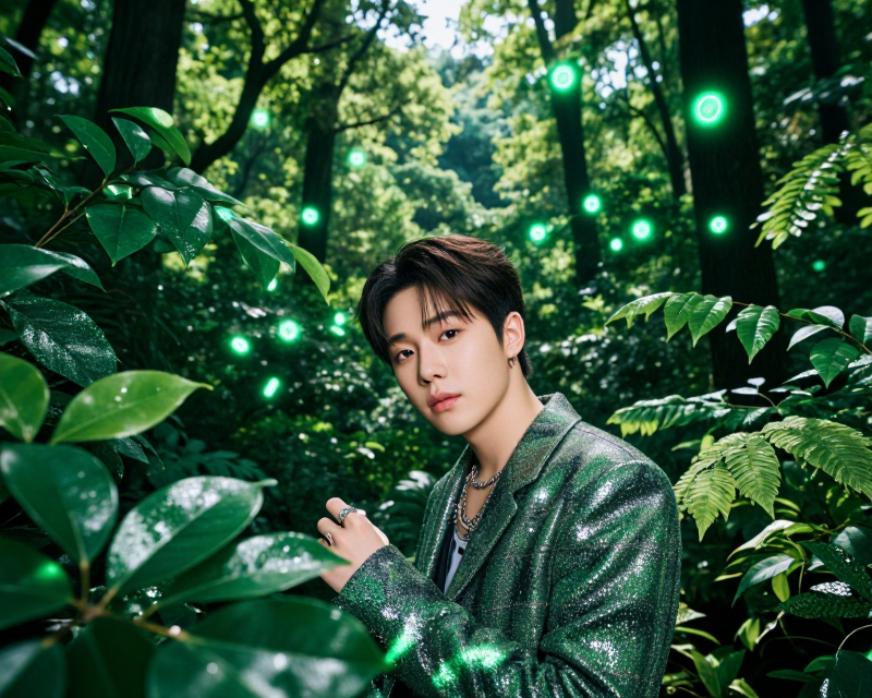 Green and Vibrant K-pop Concept