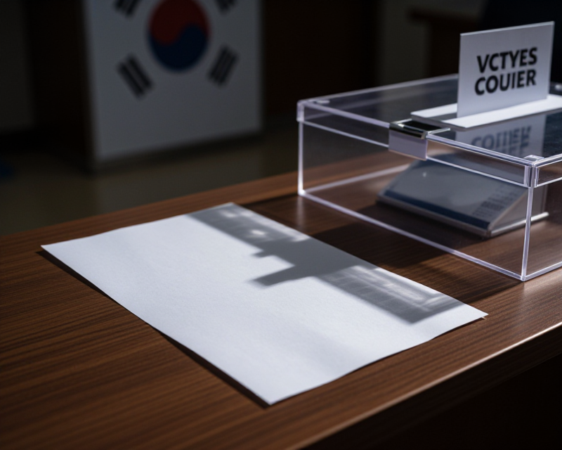 Symbolic Korean Voting Scene