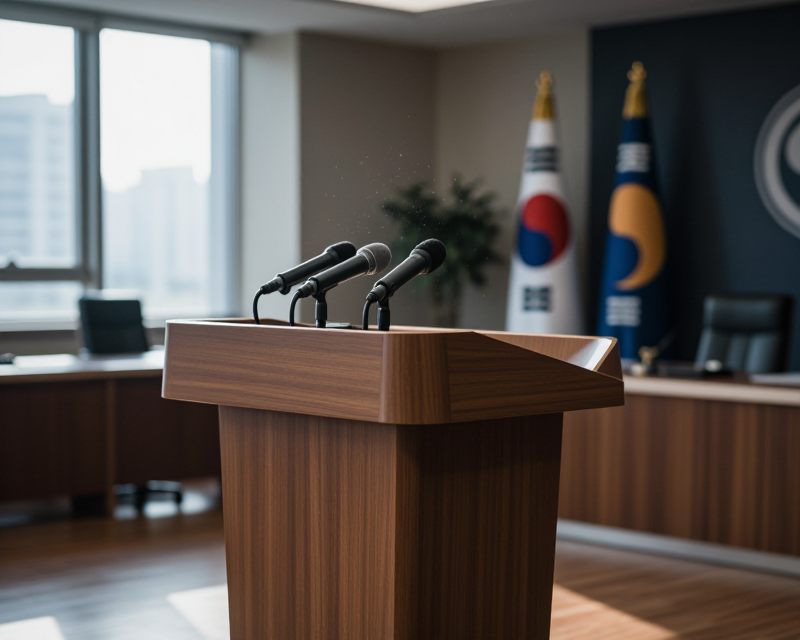Presidential Press Briefing Atmosphere