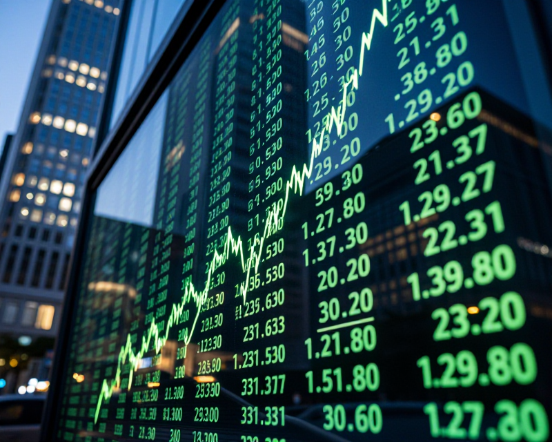Rising KOSPI Index in Yeouido