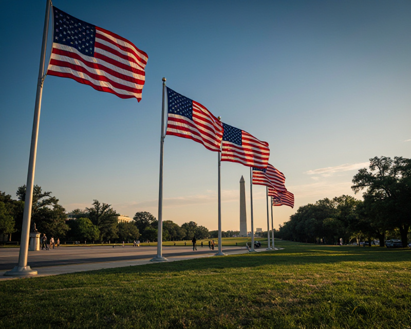 National Mall Patriotic Atmosphere