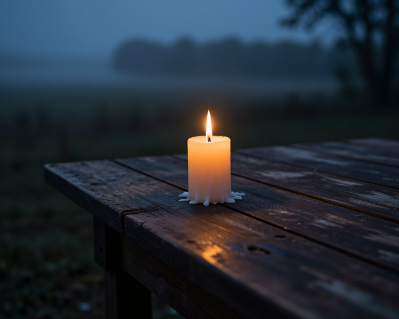Atmospheric Memorial Scene