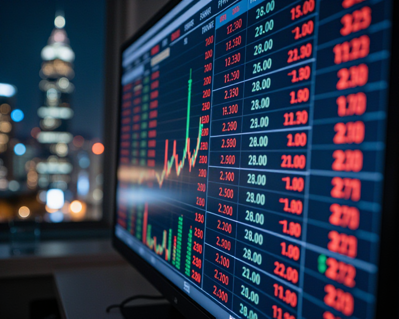 Digital Stock Market Display