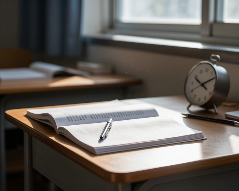 A focused study moment