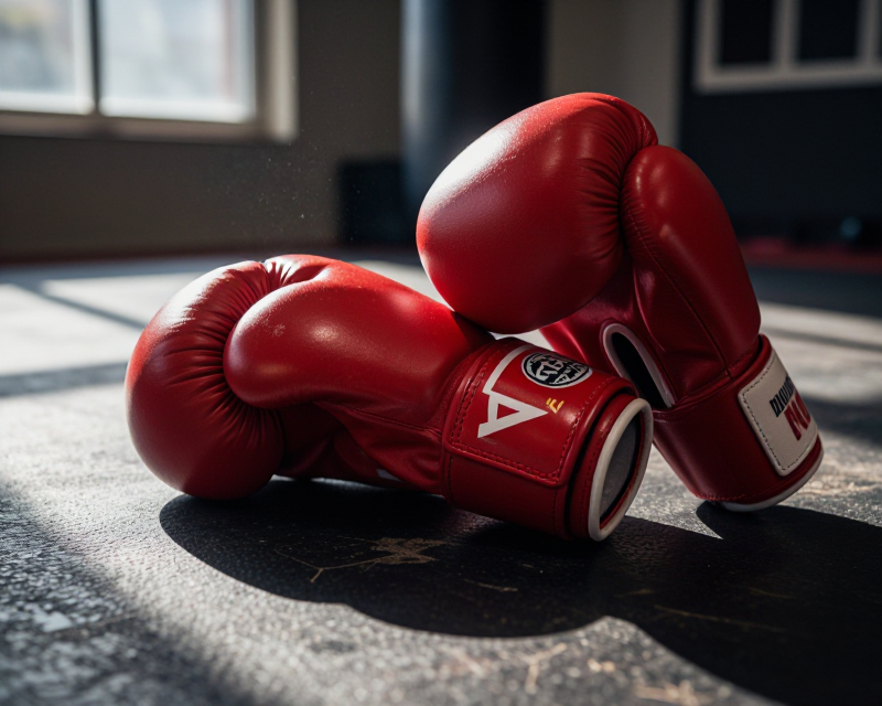 Boxing Gloves in Gym