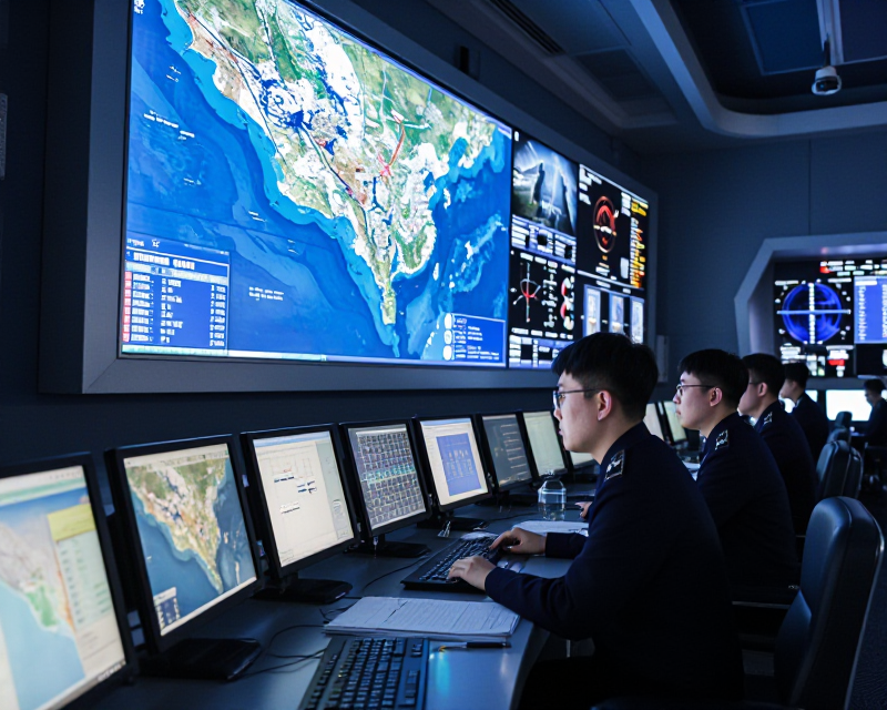 High-tech Naval Command Center