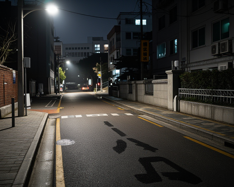 Night Campus Atmosphere